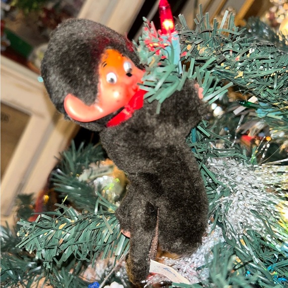 Monchichi Vtg monkey hugger clip 6" googley eyes Atlanta Gerber Novelty - Picture 2 of 12